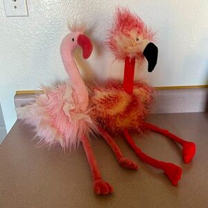 Set of 2 Jellycat Flamingoes